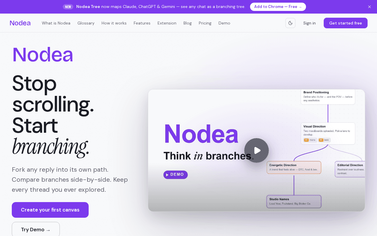 Screenshot of nodea.ai
