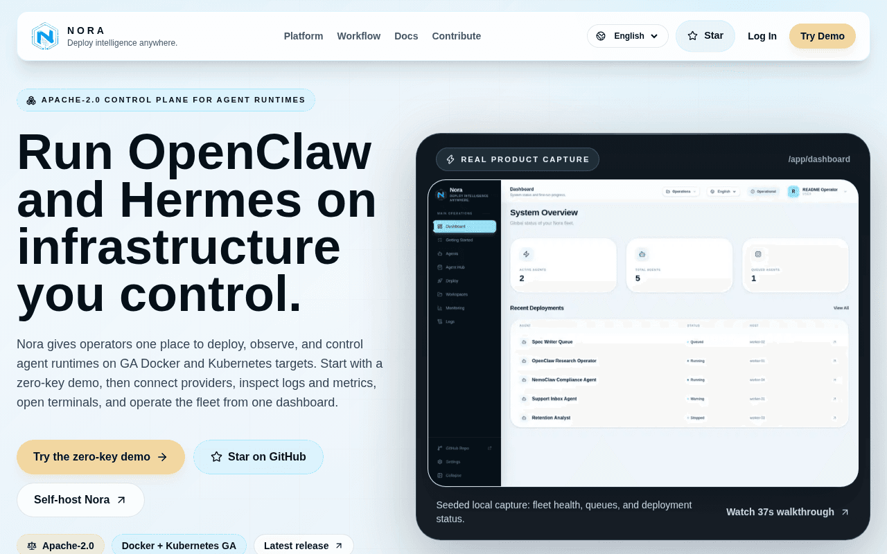 Screenshot of norafleet.ai