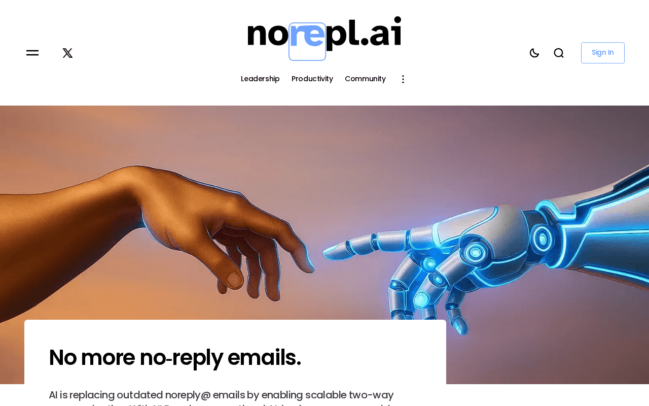 Screenshot of norepl.ai