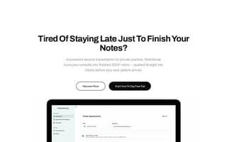 Screenshot of notesense.ai
