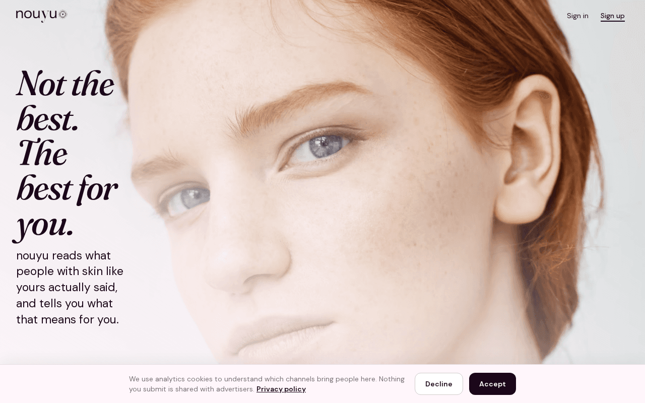 Screenshot of nouyu.ai