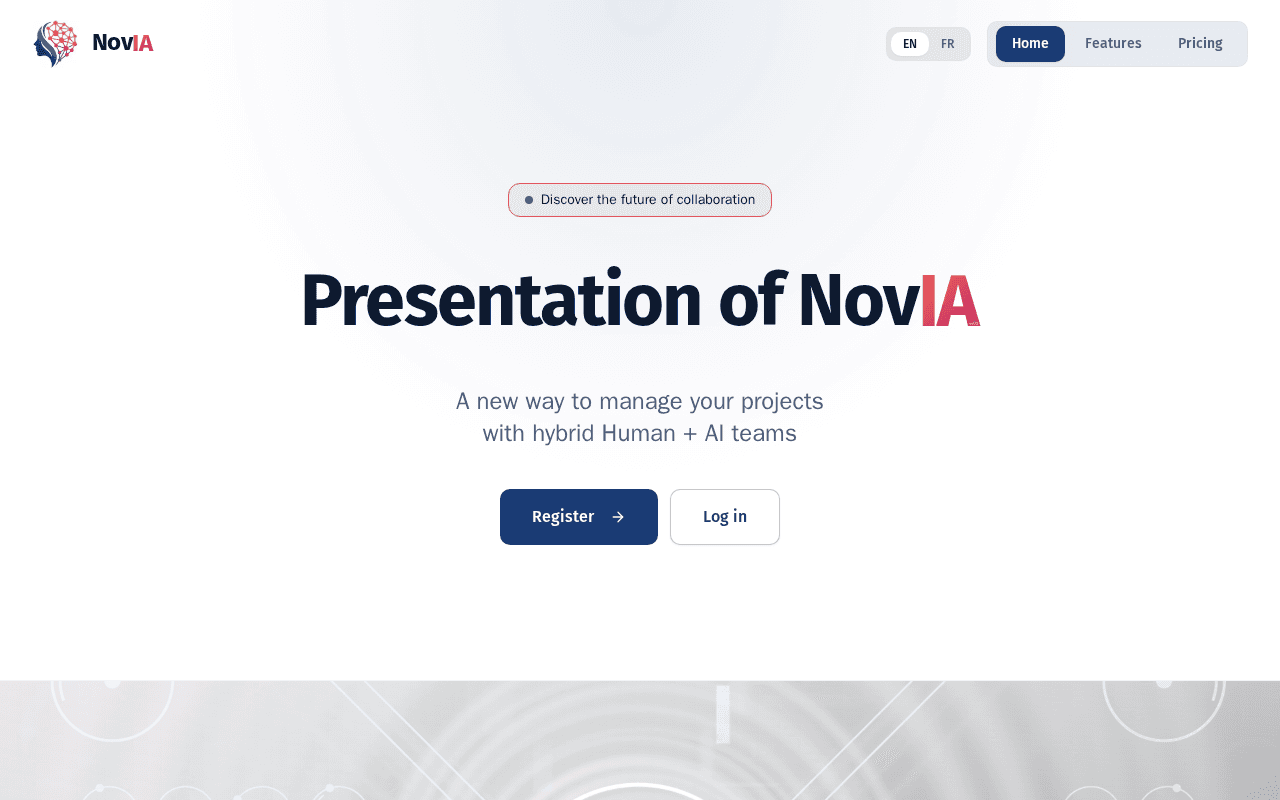 Screenshot of nov-ia.ai