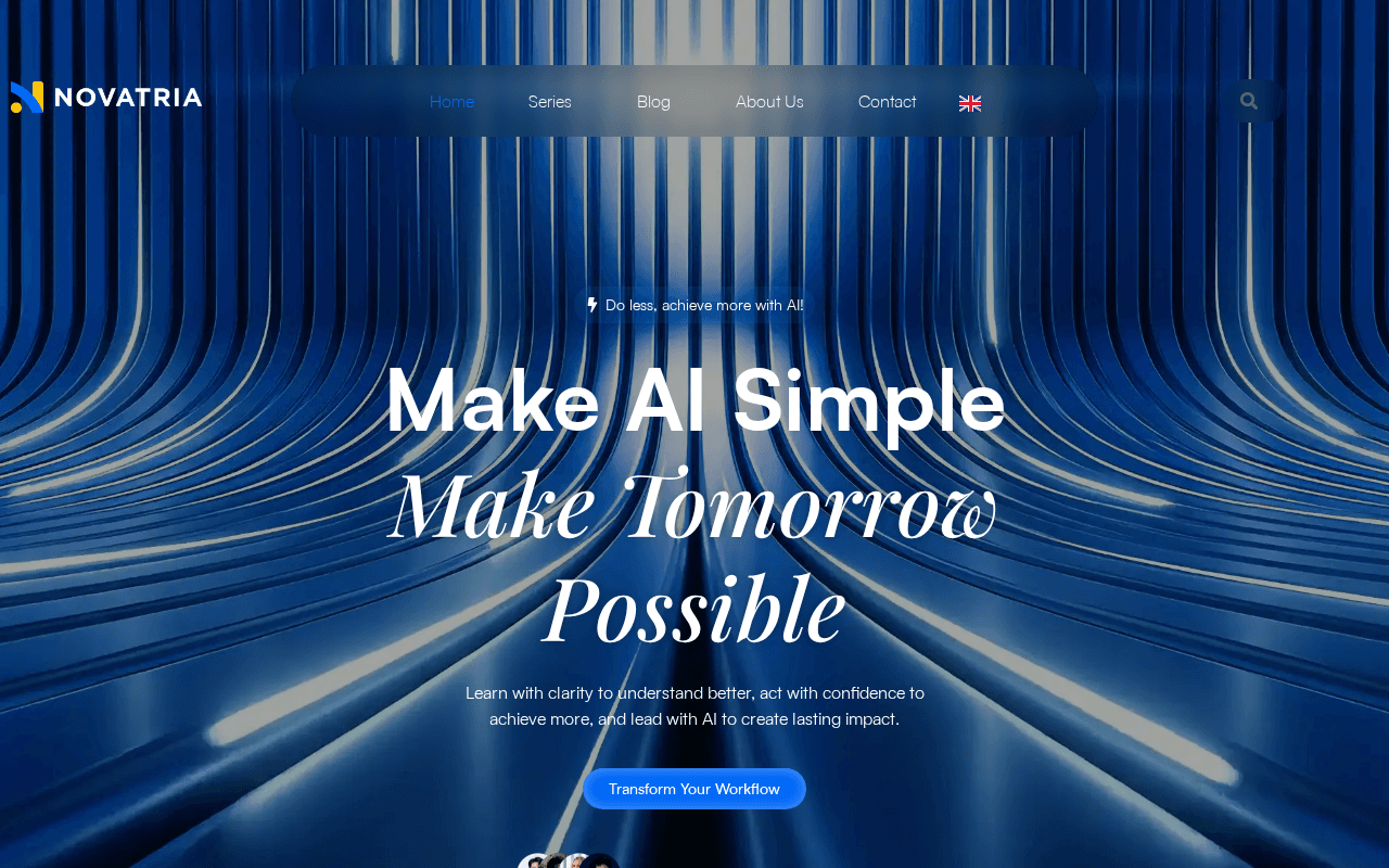 Screenshot of novatria.ai