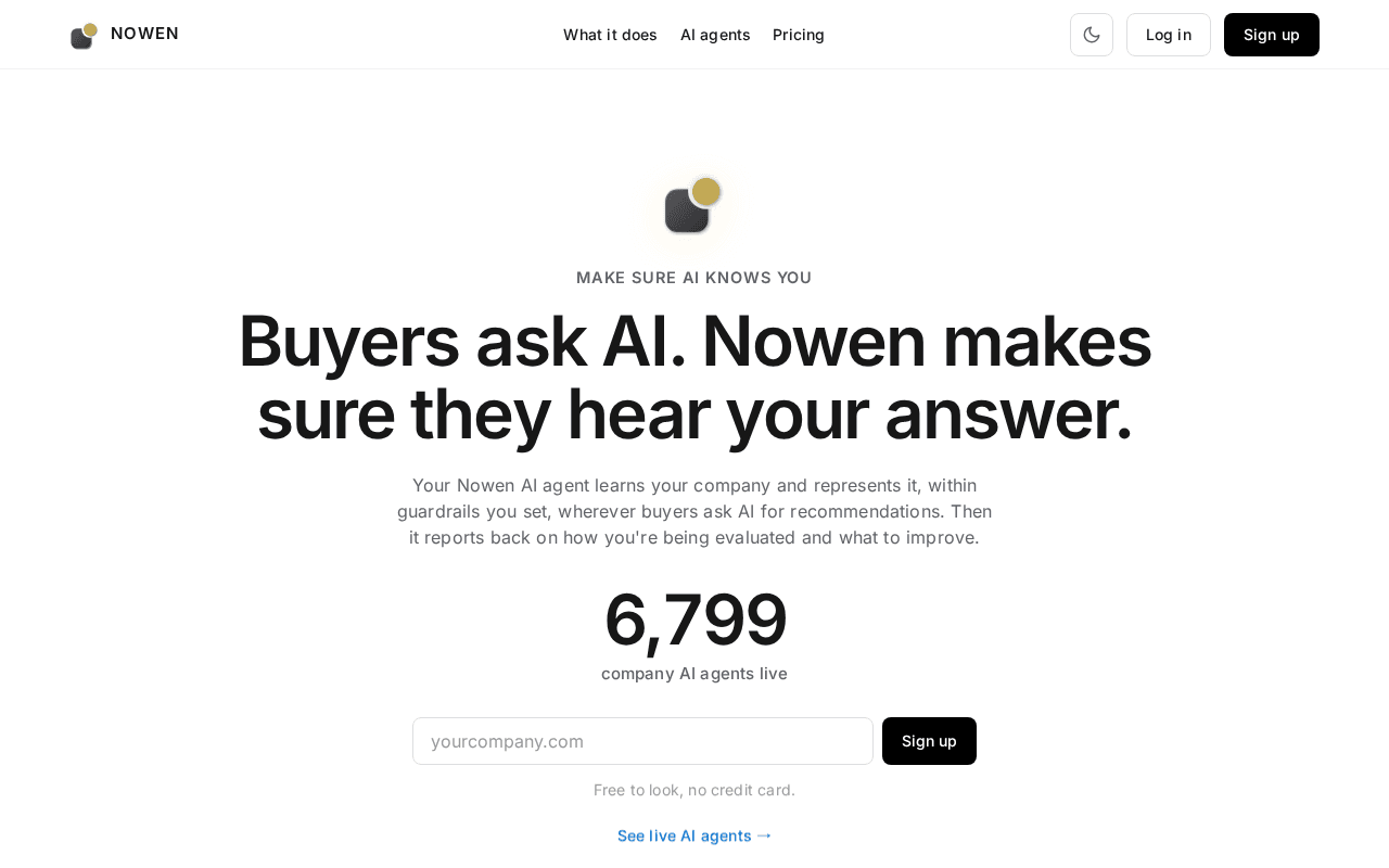 Screenshot of nowen.ai