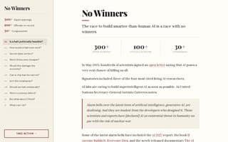 Screenshot of nowinners.ai