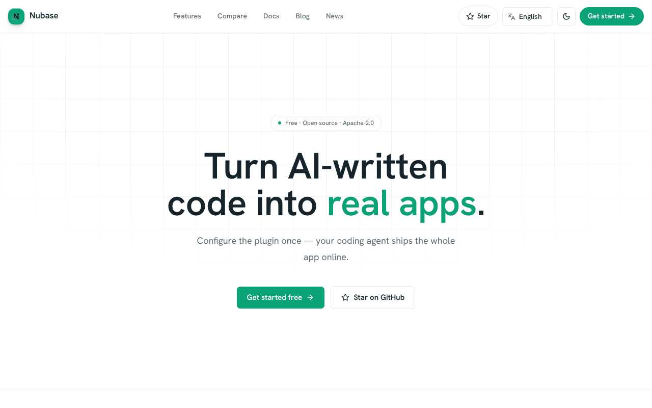 Screenshot of nubase.ai