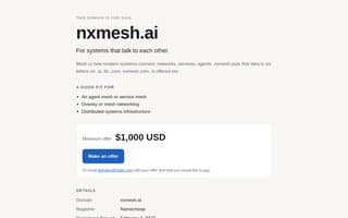 Thumbnail of nxmesh.ai