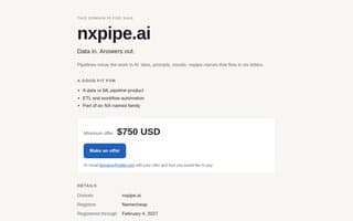 Thumbnail of nxpipe.ai