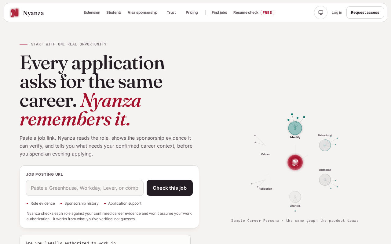 Screenshot of nyanza.ai