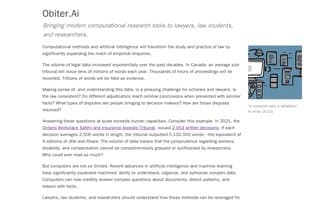 Screenshot of obiter.ai