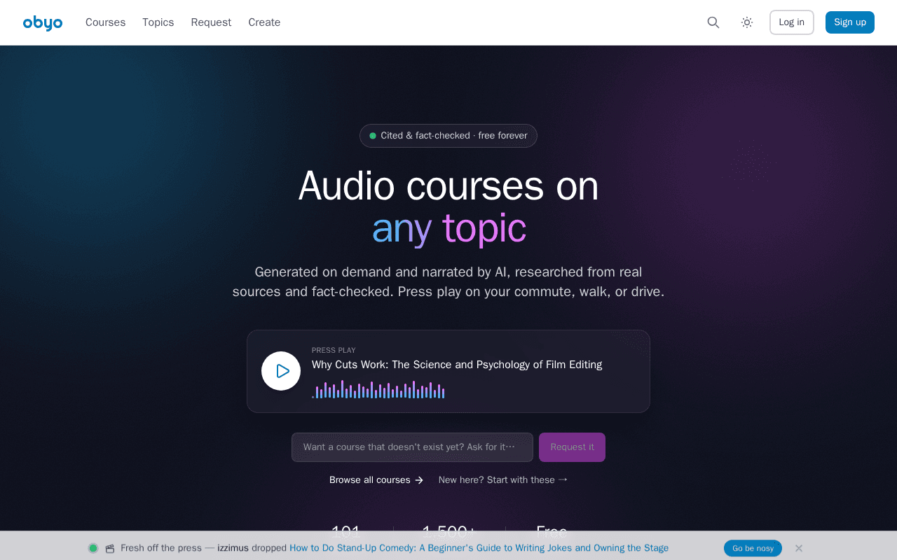 Screenshot of obyo.ai