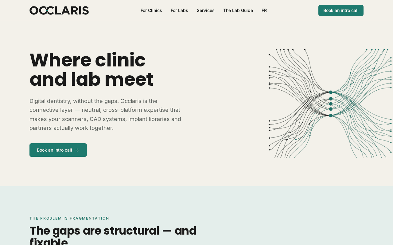 Screenshot of occlaris.ai