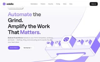 Screenshot of odella.ai