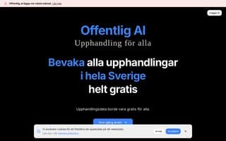 Screenshot of offentlig.ai