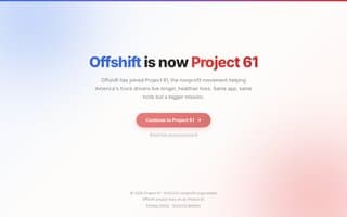 Screenshot of offshift.ai