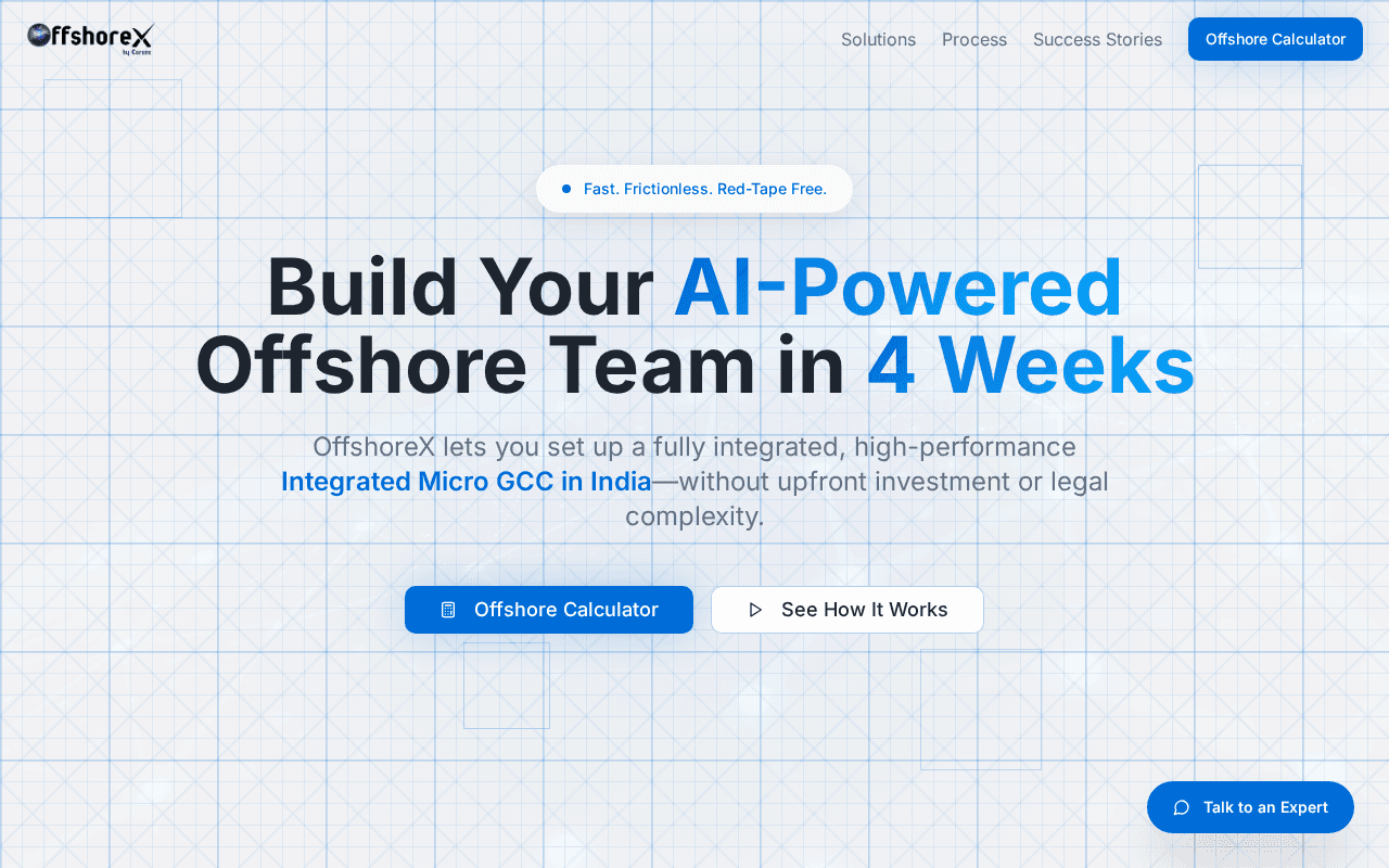 Screenshot of offshorex.ai
