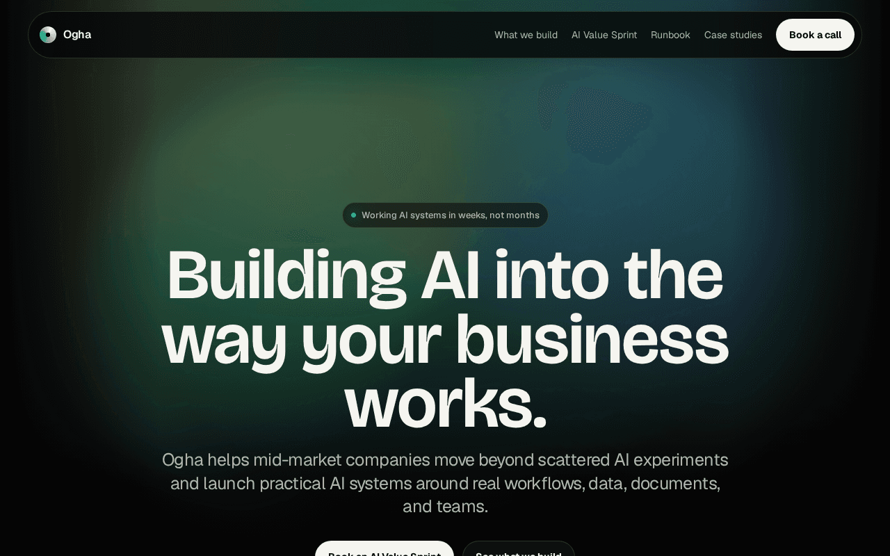 Screenshot of ogha.ai