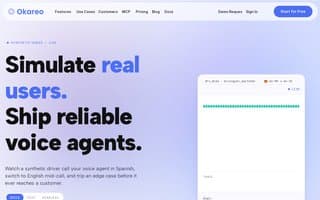 Screenshot of okareo.ai