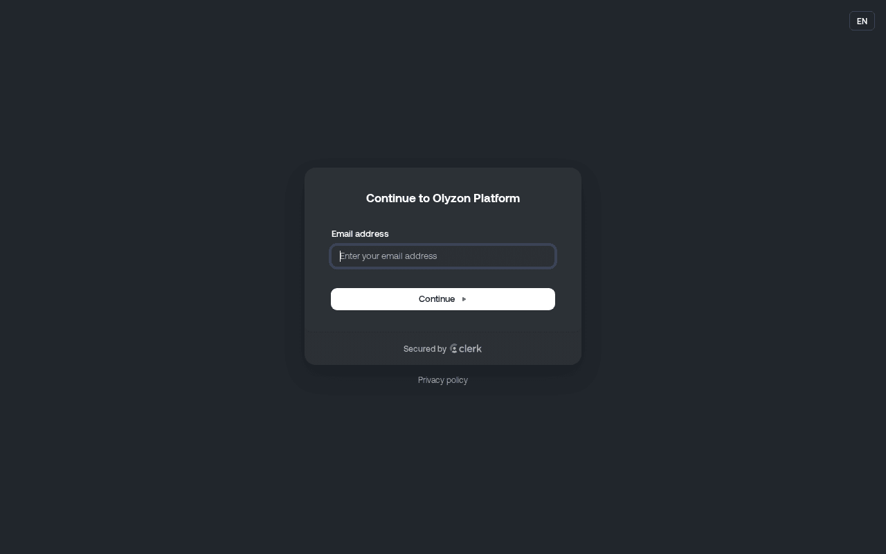 Screenshot of olyzon.ai