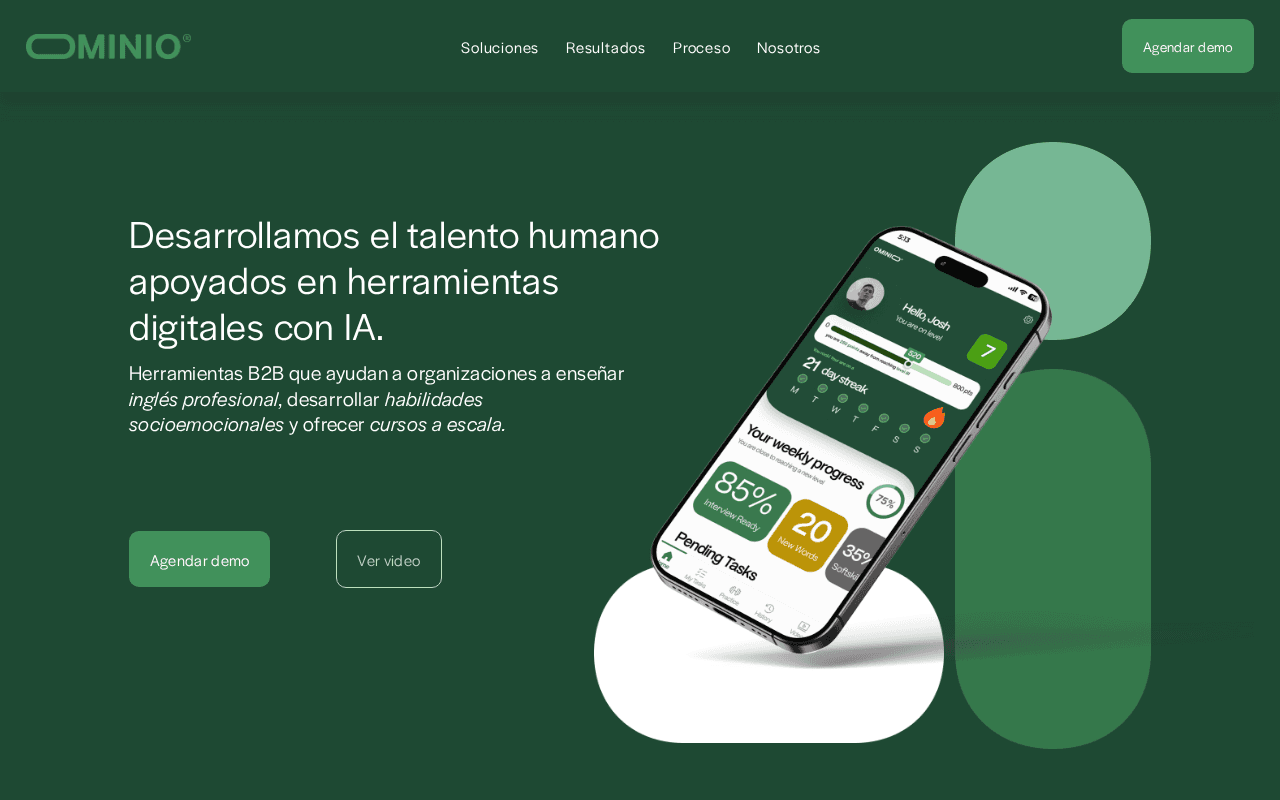 Screenshot of ominio.ai