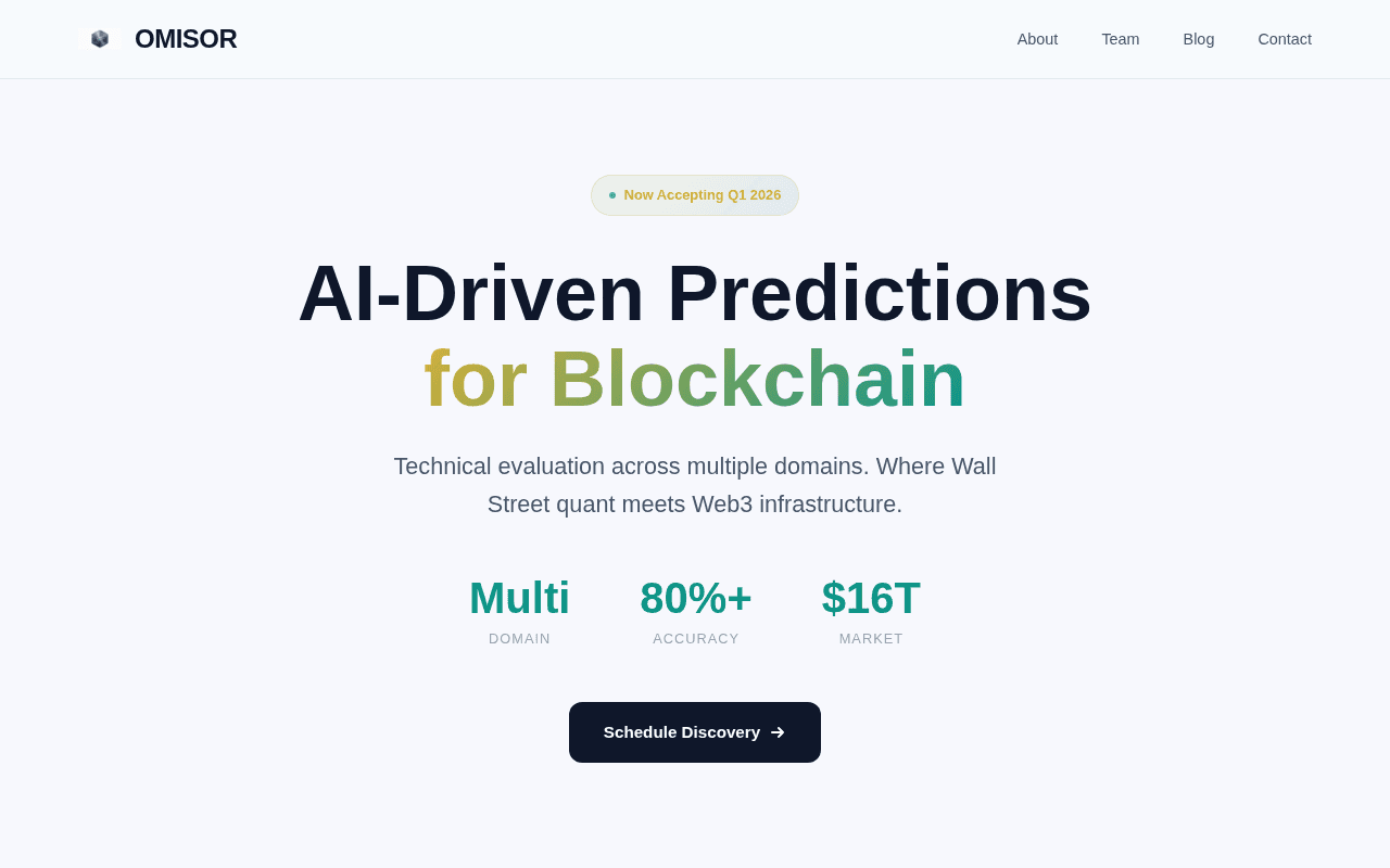 Screenshot of omisor.ai