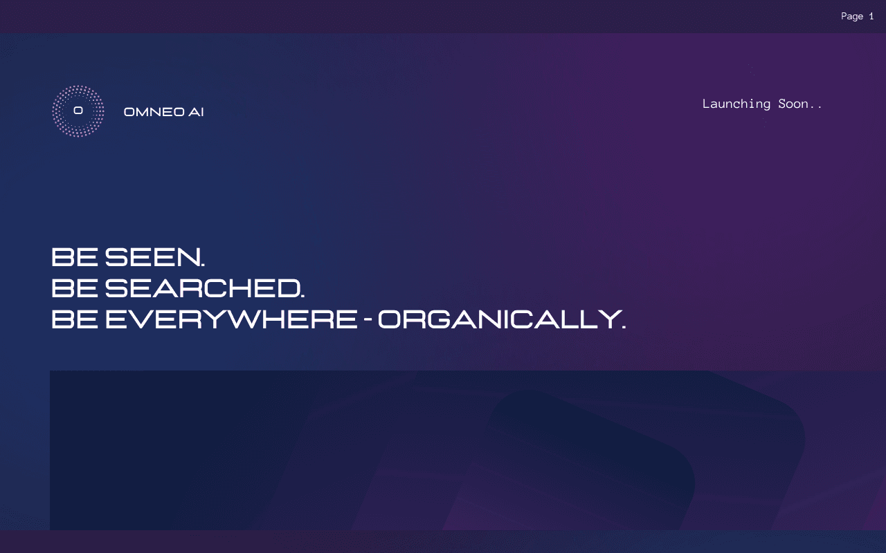 Screenshot of omneo.ai