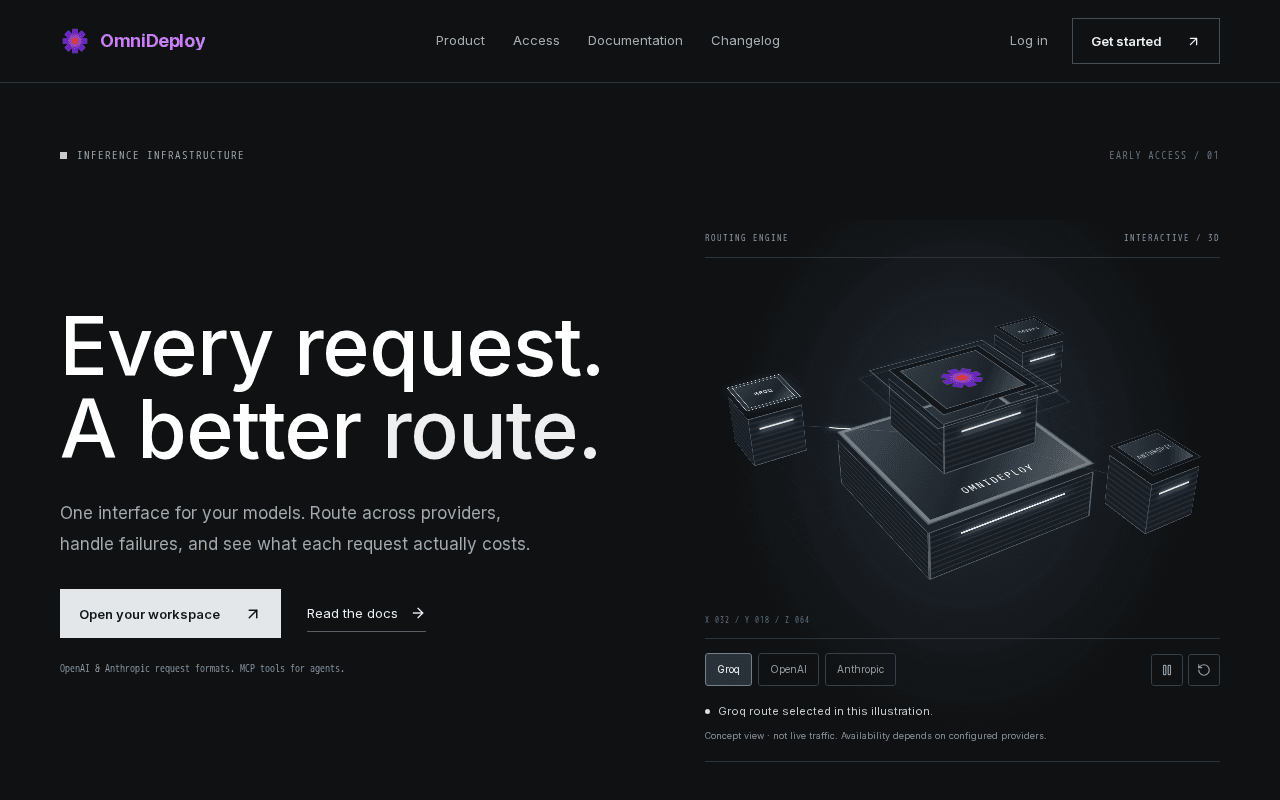 Screenshot of omnideploy.ai