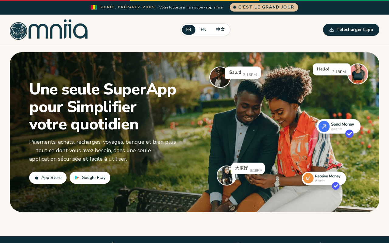 Screenshot of omniia.ai