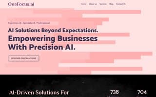 Screenshot of onefocus.ai
