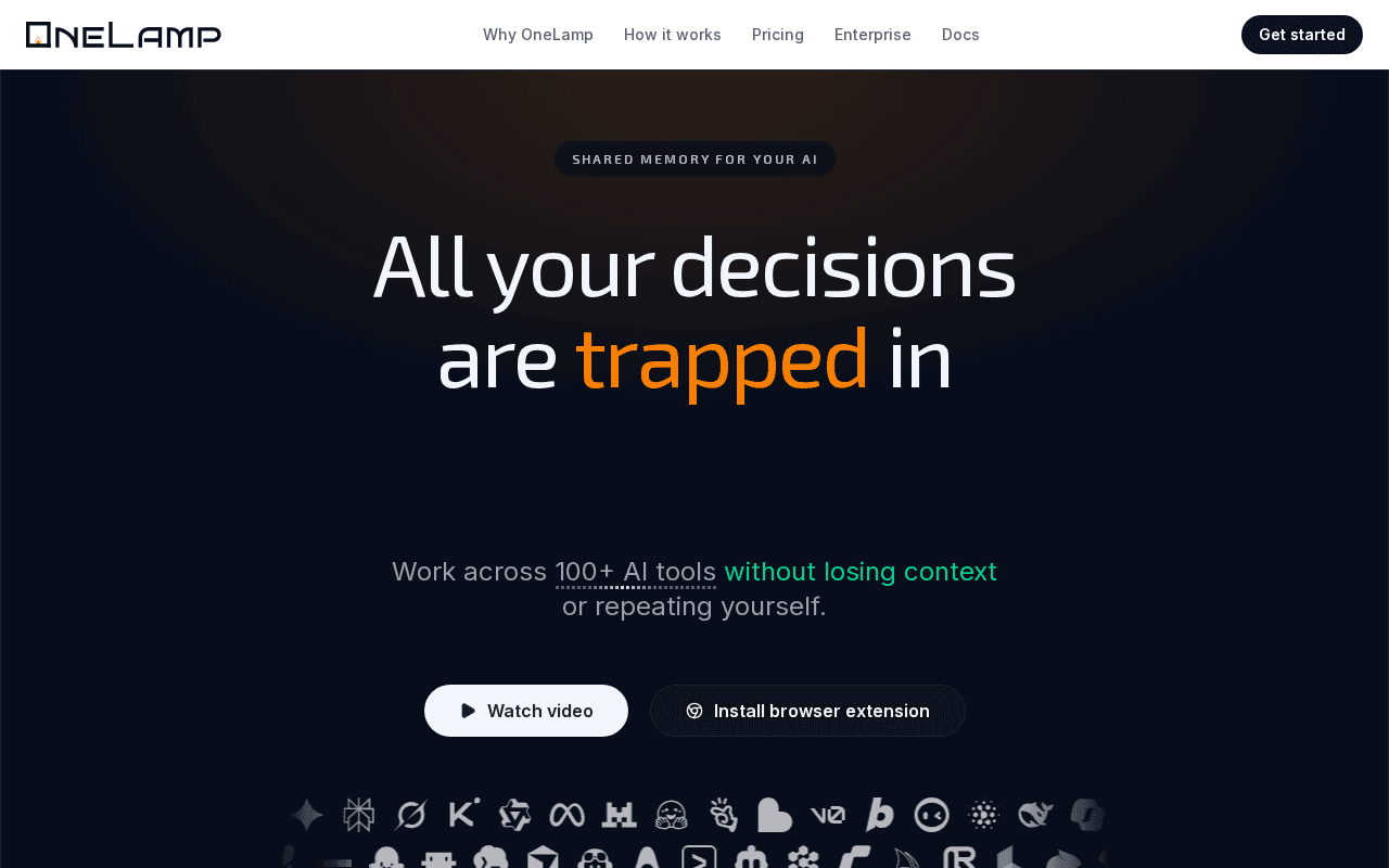 Screenshot of onelamp.ai