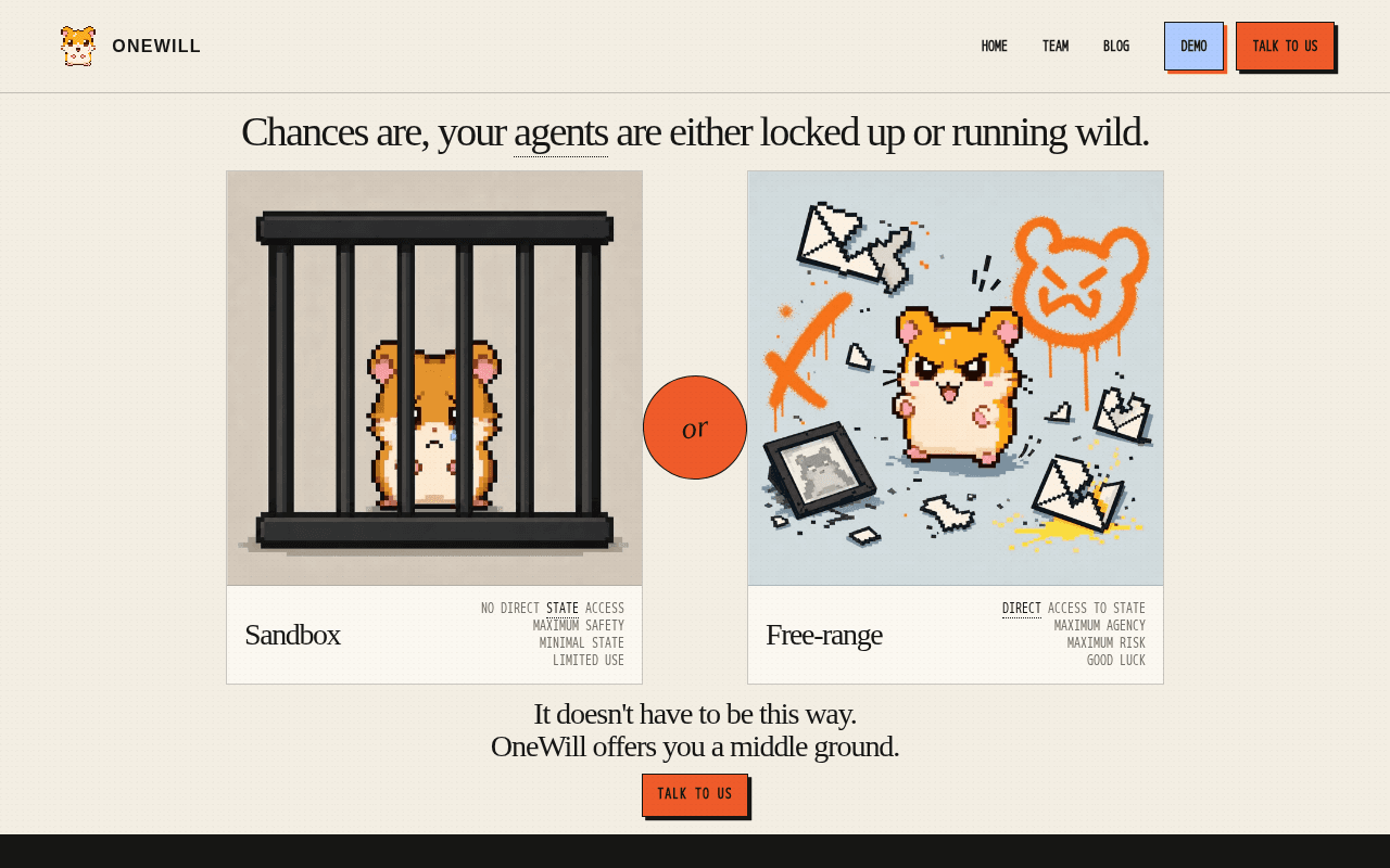 Screenshot of onewill.ai