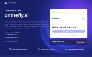 Screenshot of onthefly.ai