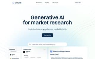 Screenshot of onwish.ai