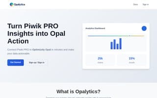 Screenshot of opalytics.ai