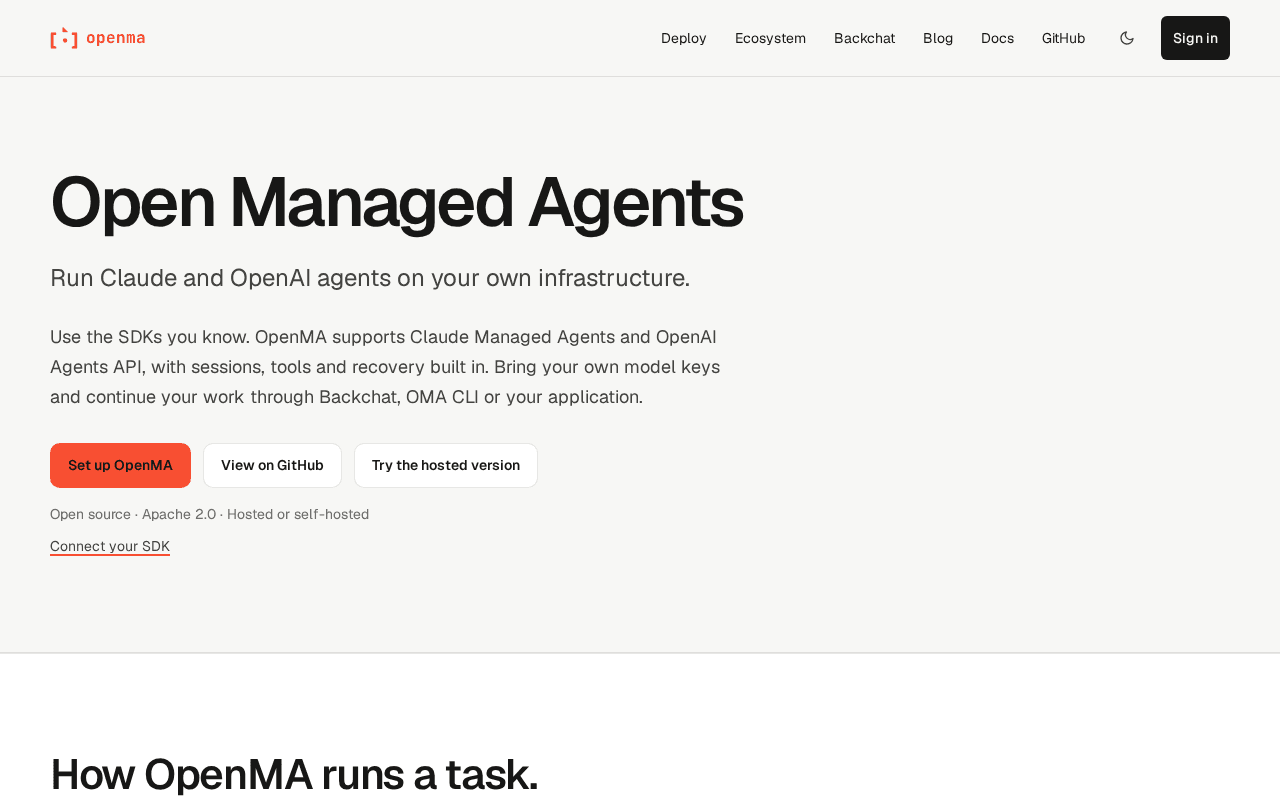 Screenshot of openma.ai
