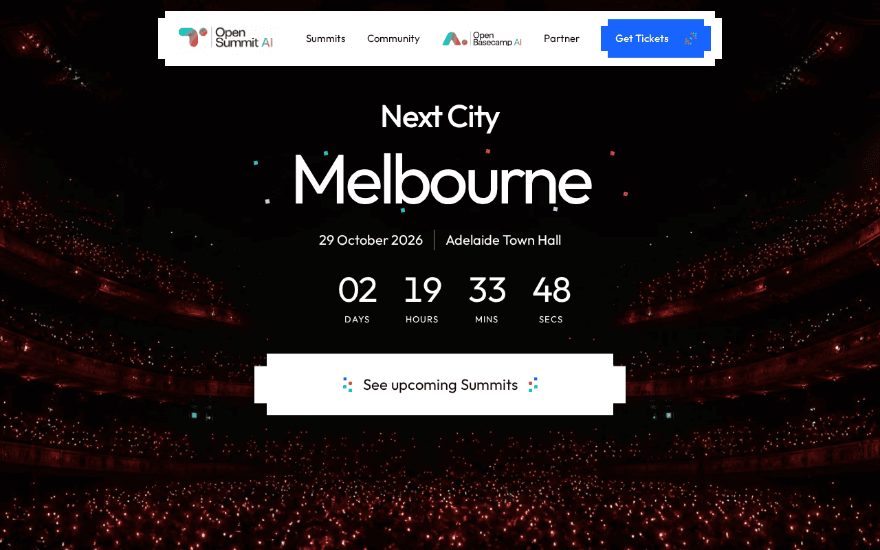 Screenshot of opensummit.ai