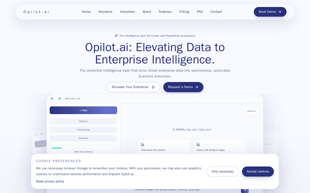 Screenshot of opilot.ai