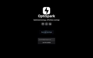 Screenshot of optispark.ai