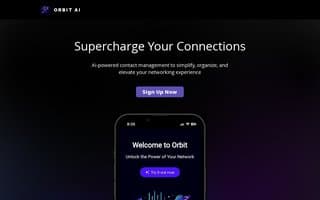 Screenshot of orbitapp.ai