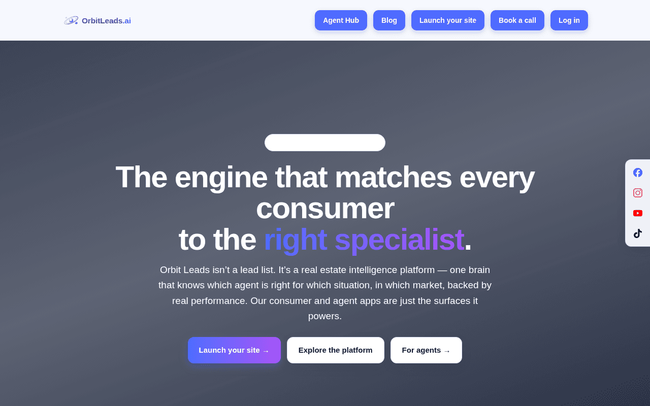Screenshot of orbitleads.ai