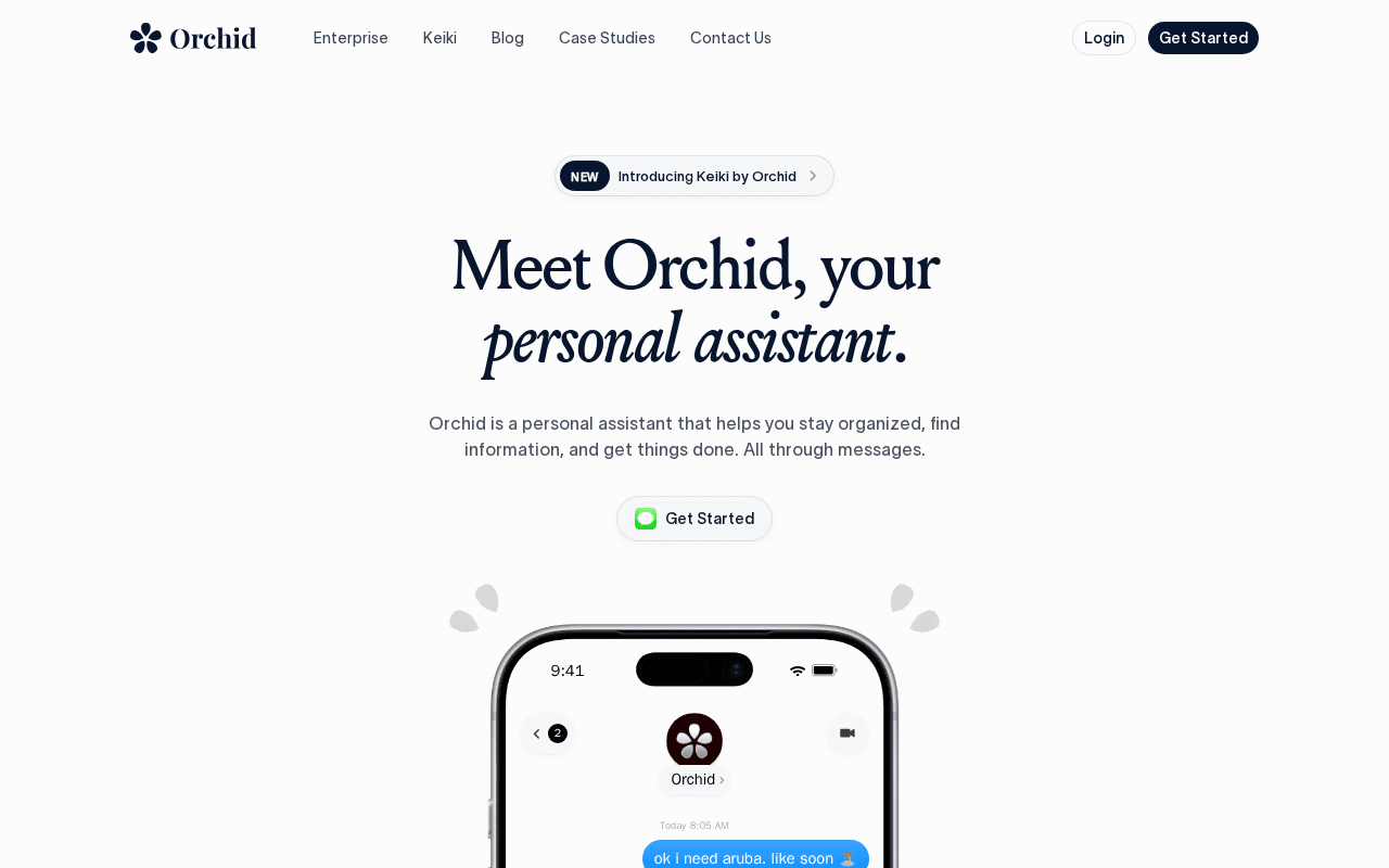 Screenshot of orchid.ai