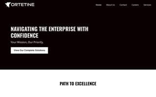Screenshot of ortetine.ai