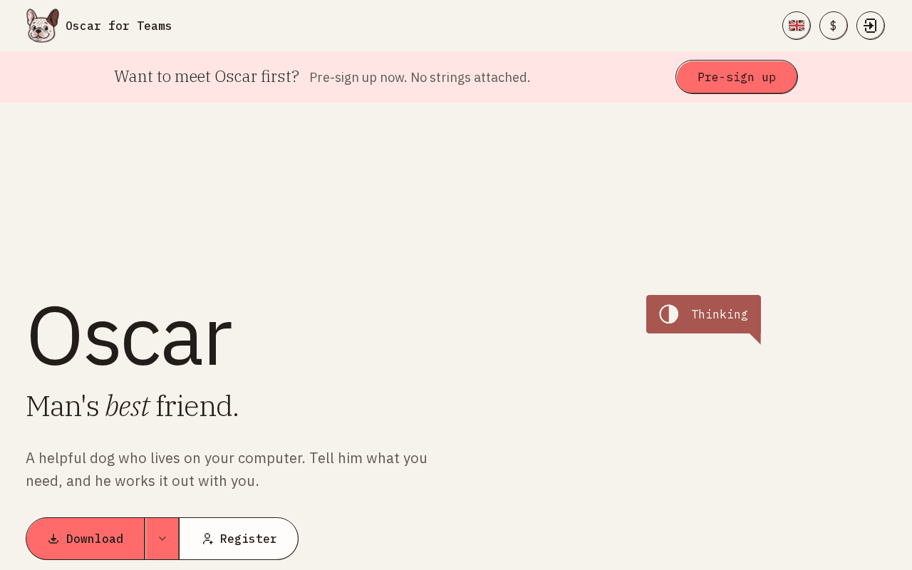 Screenshot of oscardog.ai
