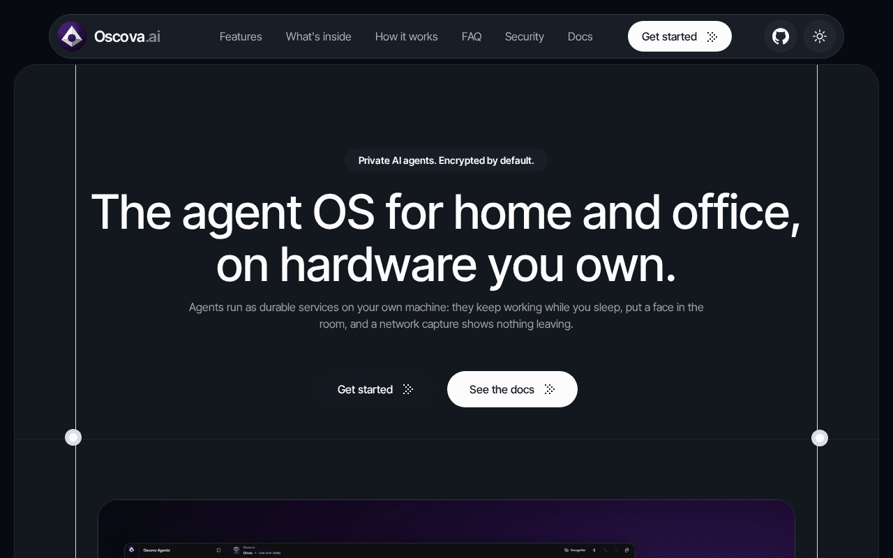 Screenshot of oscova.ai