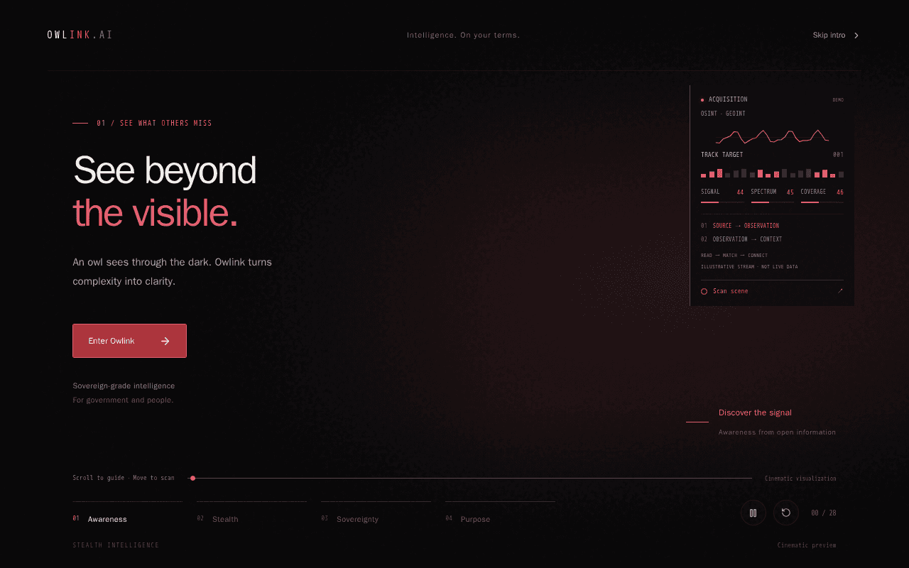 Screenshot of owlink.ai
