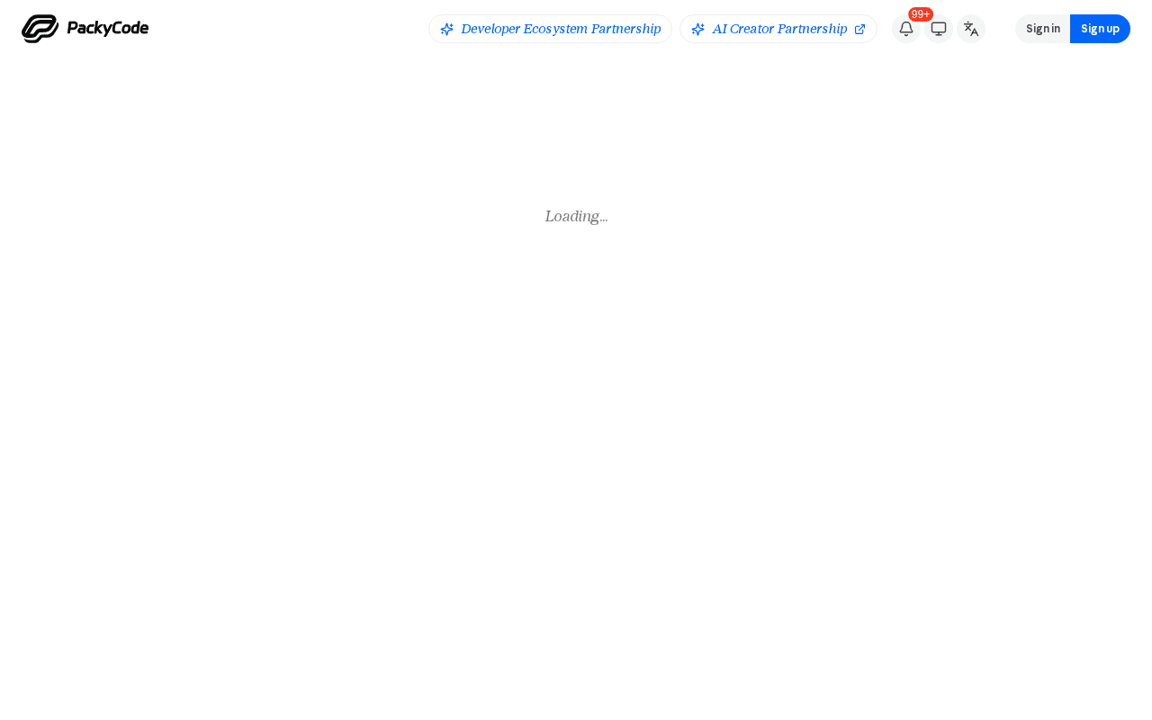 Screenshot of packyapi.ai