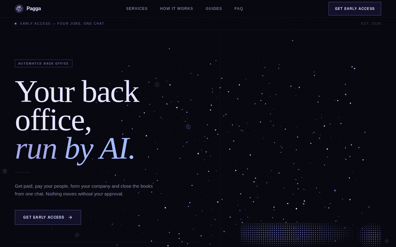 Screenshot of pagga.ai