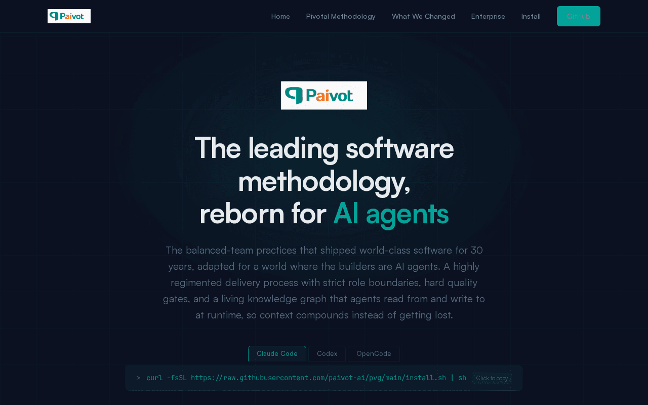 Screenshot of paivot.ai