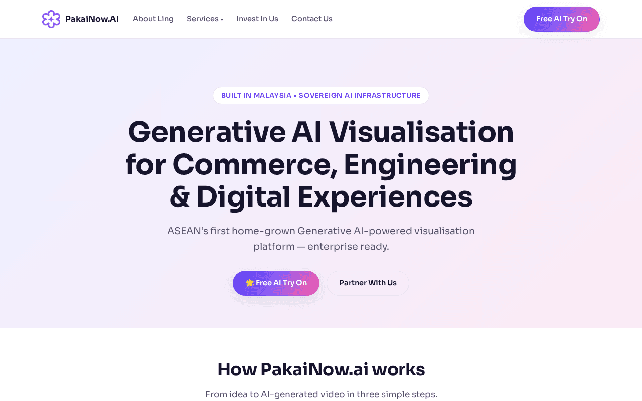 Screenshot of pakainow.ai
