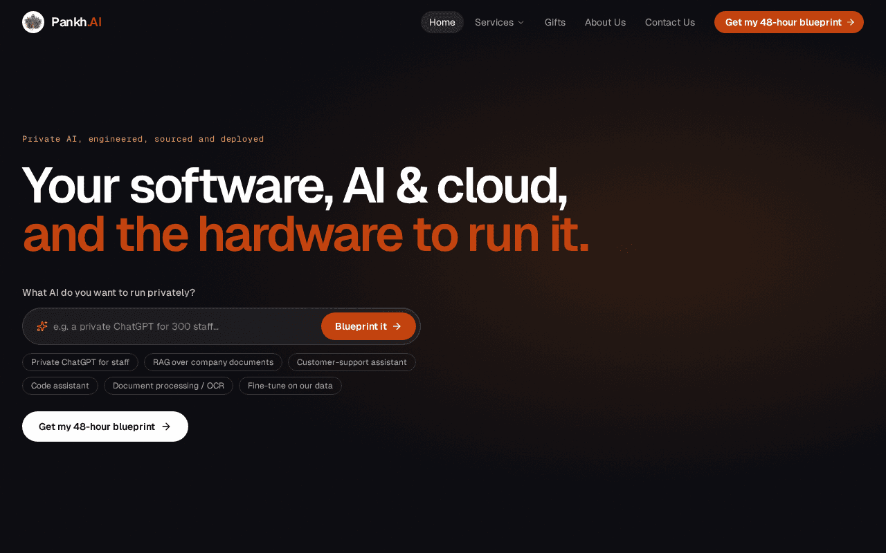 Screenshot of pankh.ai